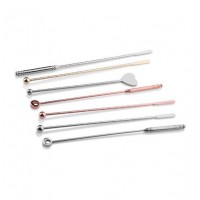 Stainless Steel Floral Flamingo Patterned Coffee Cocktail Stirring Rod